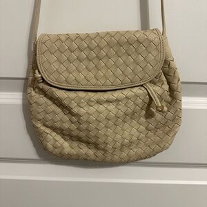 Vintage Aleda Borse woven leather crossbody bag